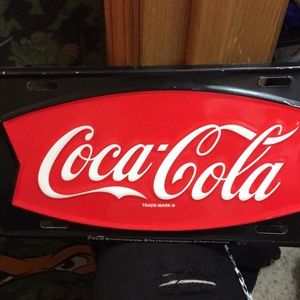 Coca-cola license plate